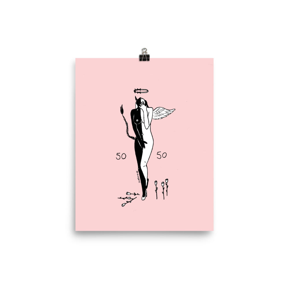 " 50/50, Angel/Demon " Print / Poster