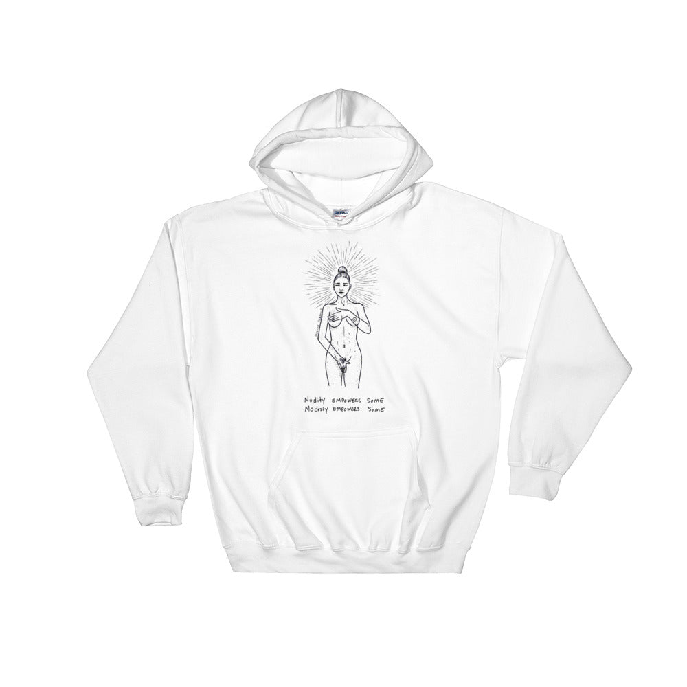 " Empowers " Feel Powerful Hooded Sweatshirt