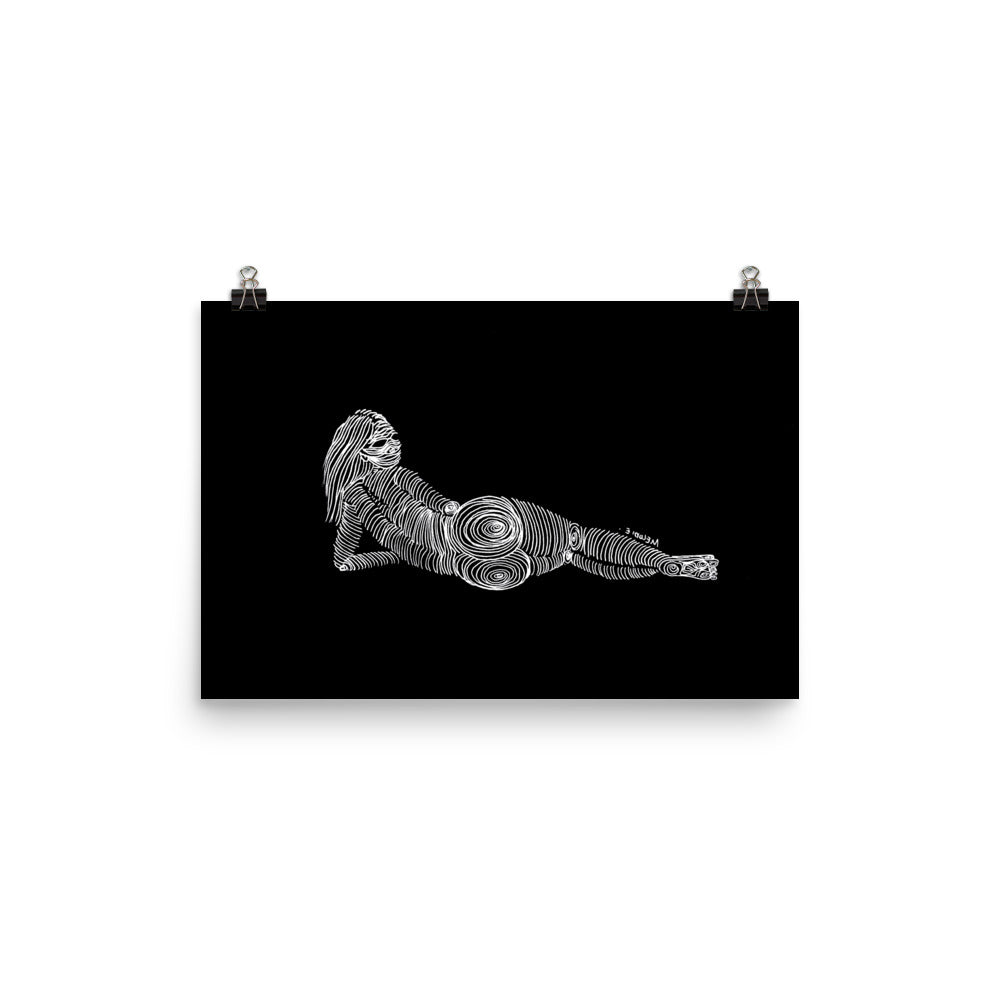 " 3/7 Deadly sins " White Ink, Print/Poster