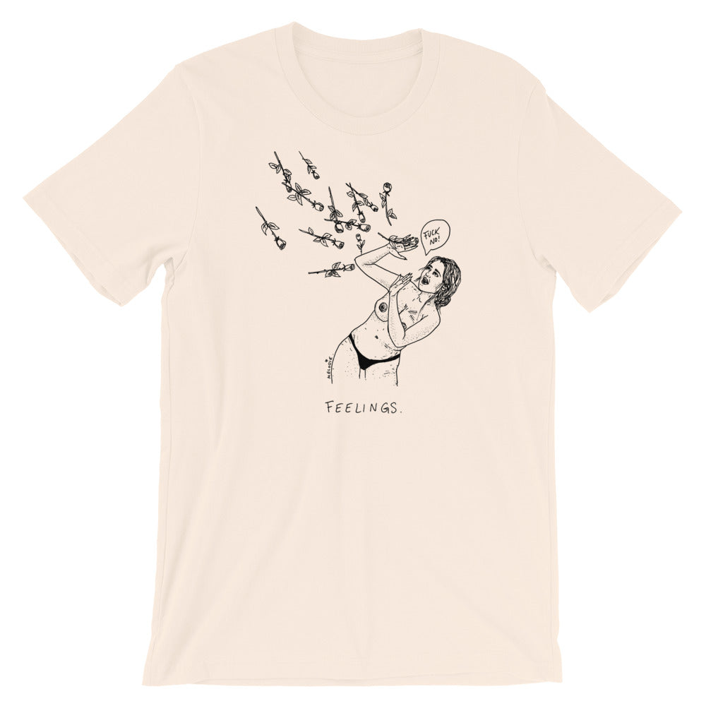 " Feelings, Fuck No " Short-Sleeve Unisex T-Shirt