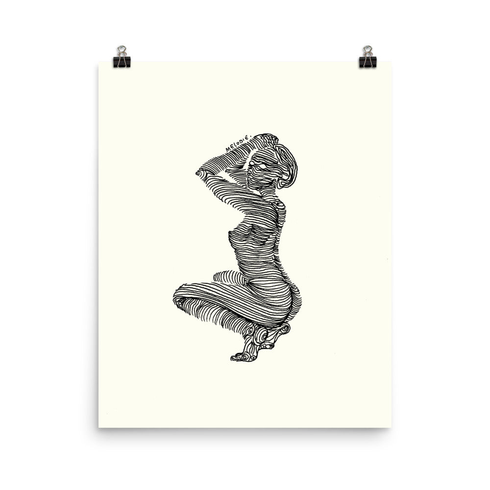 " 7/7 Deadly sins " Black Ink, Print/Poster