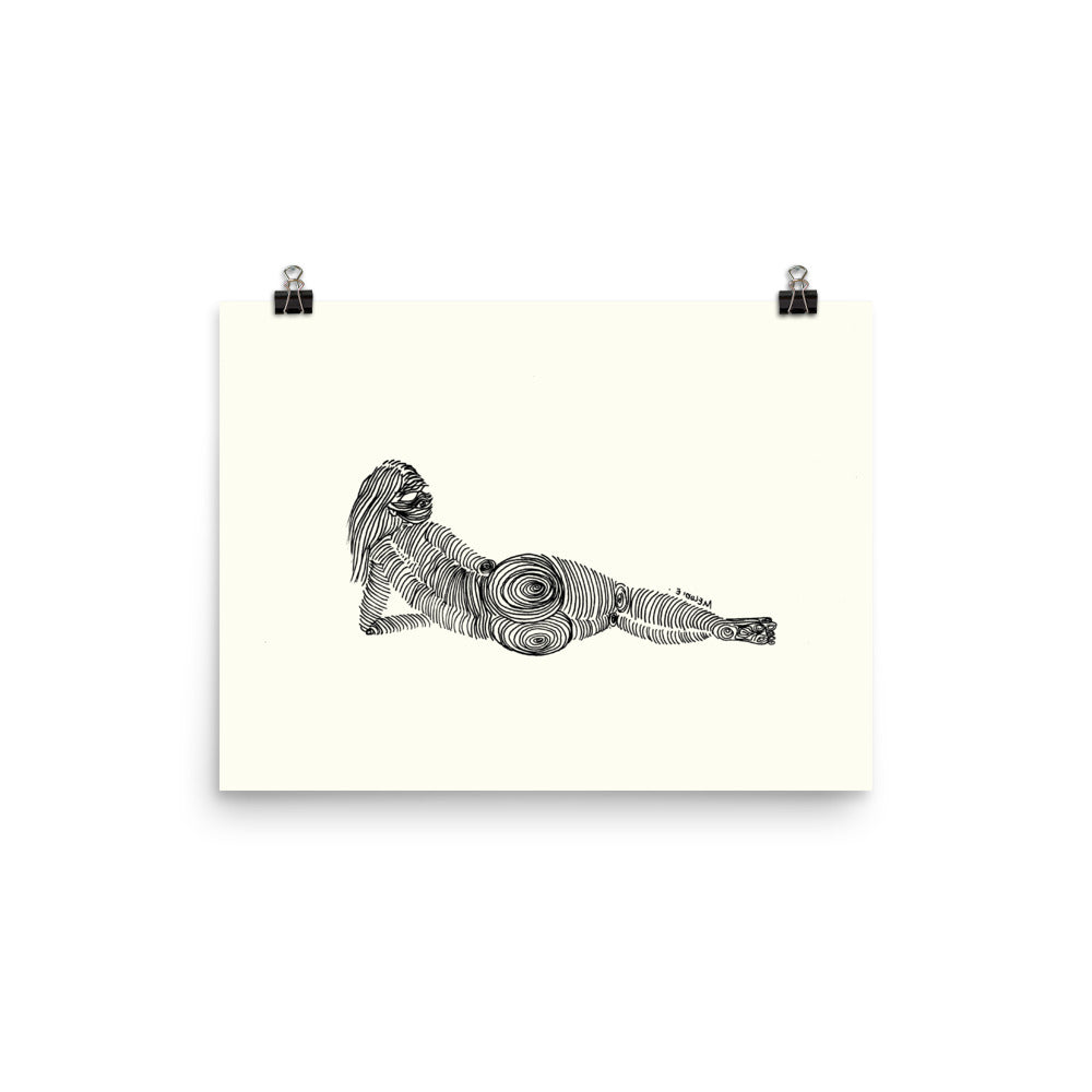 " 3/7 Deadly sins " Black Ink Print/Poster
