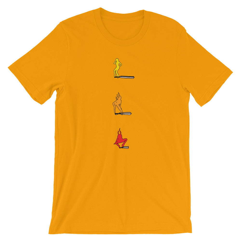" playing with fire " Short-Sleeve Unisex T-Shirt