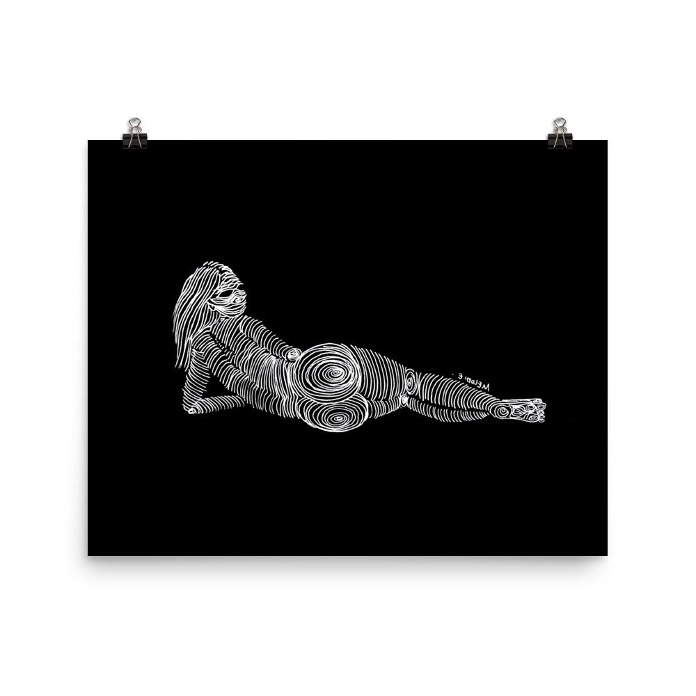 " 3/7 Deadly sins " White Ink, Print/Poster
