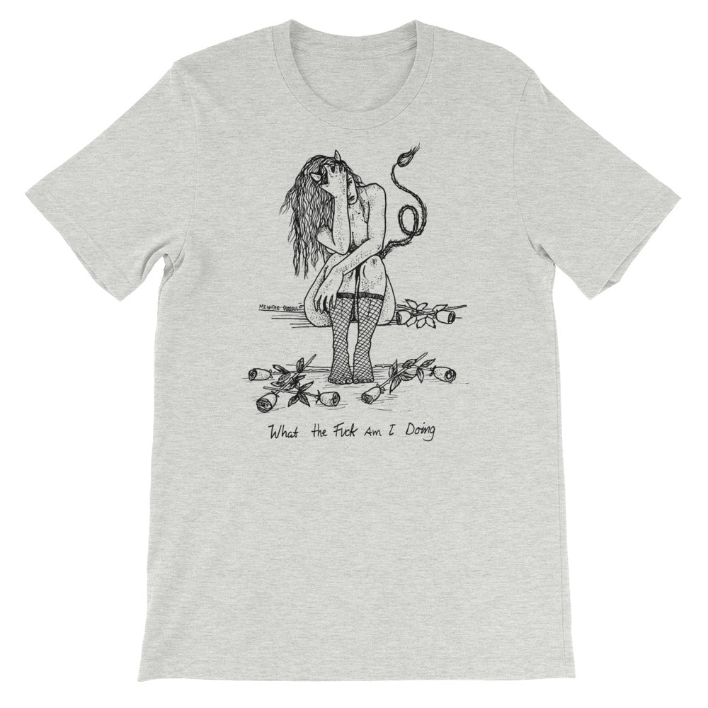 " WTF Am I Doing ? " Short-Sleeve Unisex T-Shirt