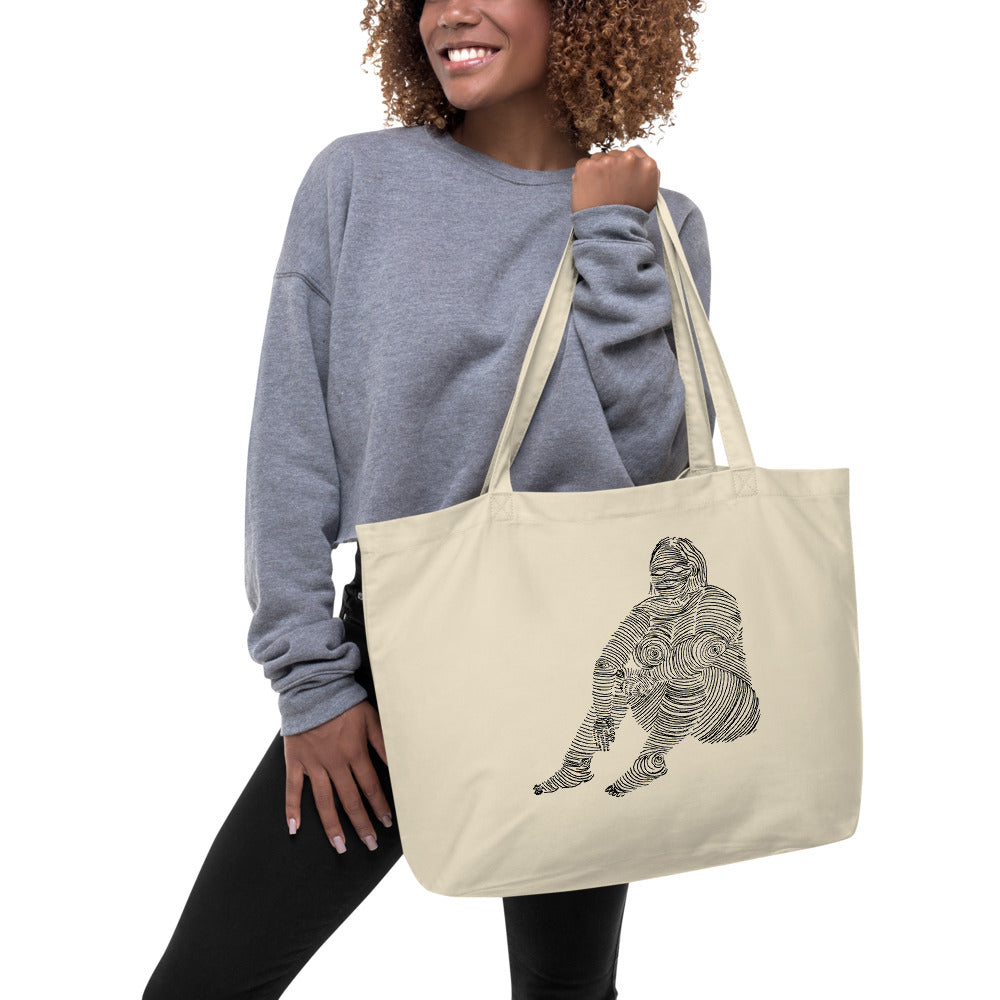 " 5/7 Deadly sins " Front and back Print Large organic tote bag