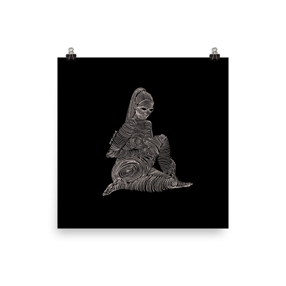 " 2/7 Deadly sins " White Ink Print/Poster