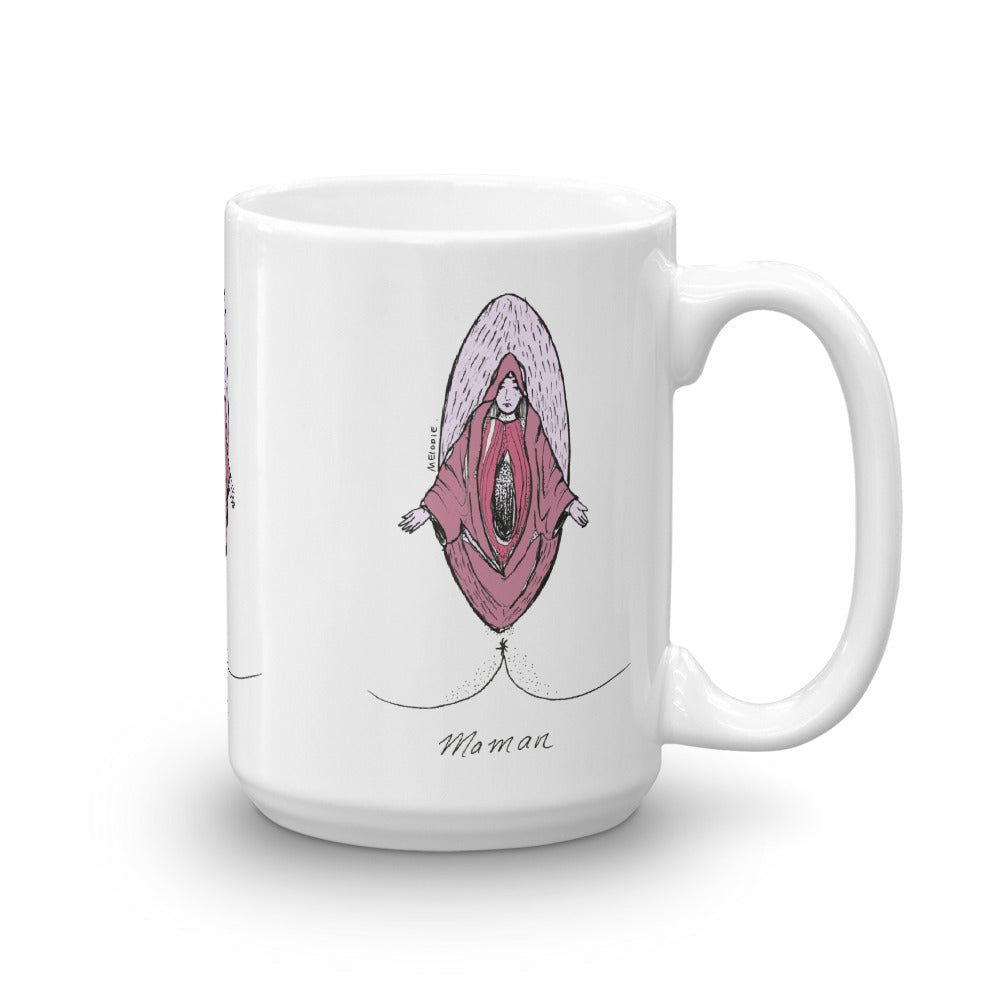 " Ave Vagina " White Glossy Mug