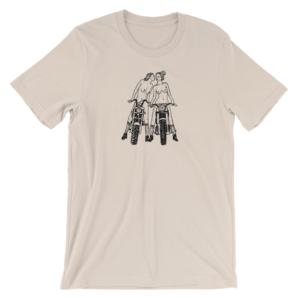 " Babes On Bikes " Short-Sleeve Unisex T-Shirt