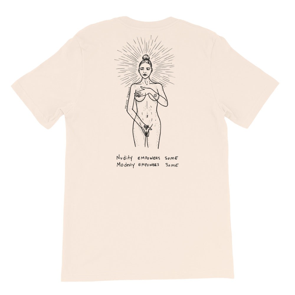 " Our World x Empowers " Front and Back Print Short-Sleeve Unisex T-Shirt