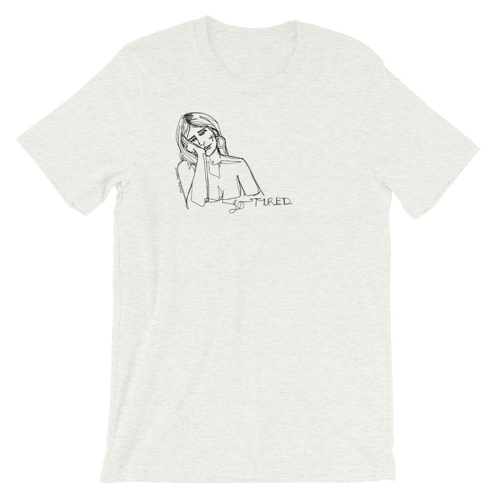 " WTF Am I Doing ? "X " So Tired " Front And Back Print Short-Sleeve Unisex T-Shirt