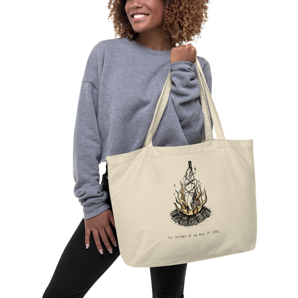 " #TBT " Large organic tote bag