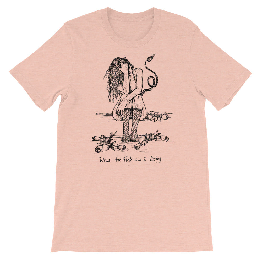 " WTF Am I Doing ? " Short-Sleeve Unisex T-Shirt
