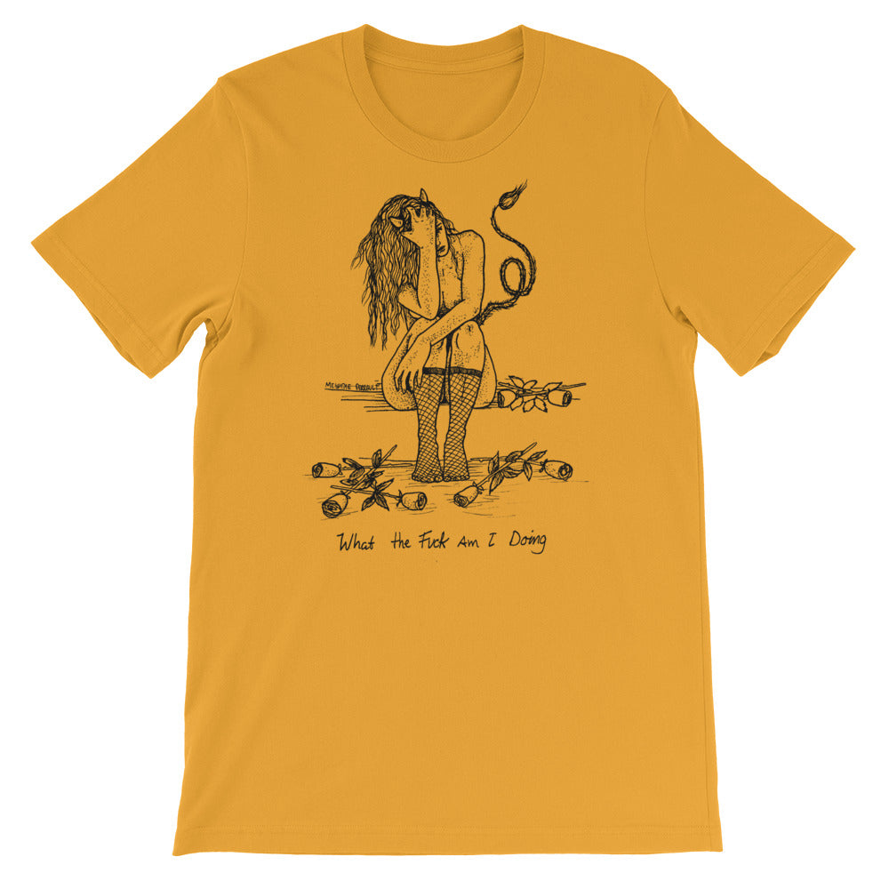 " WTF Am I Doing ? " Short-Sleeve Unisex T-Shirt
