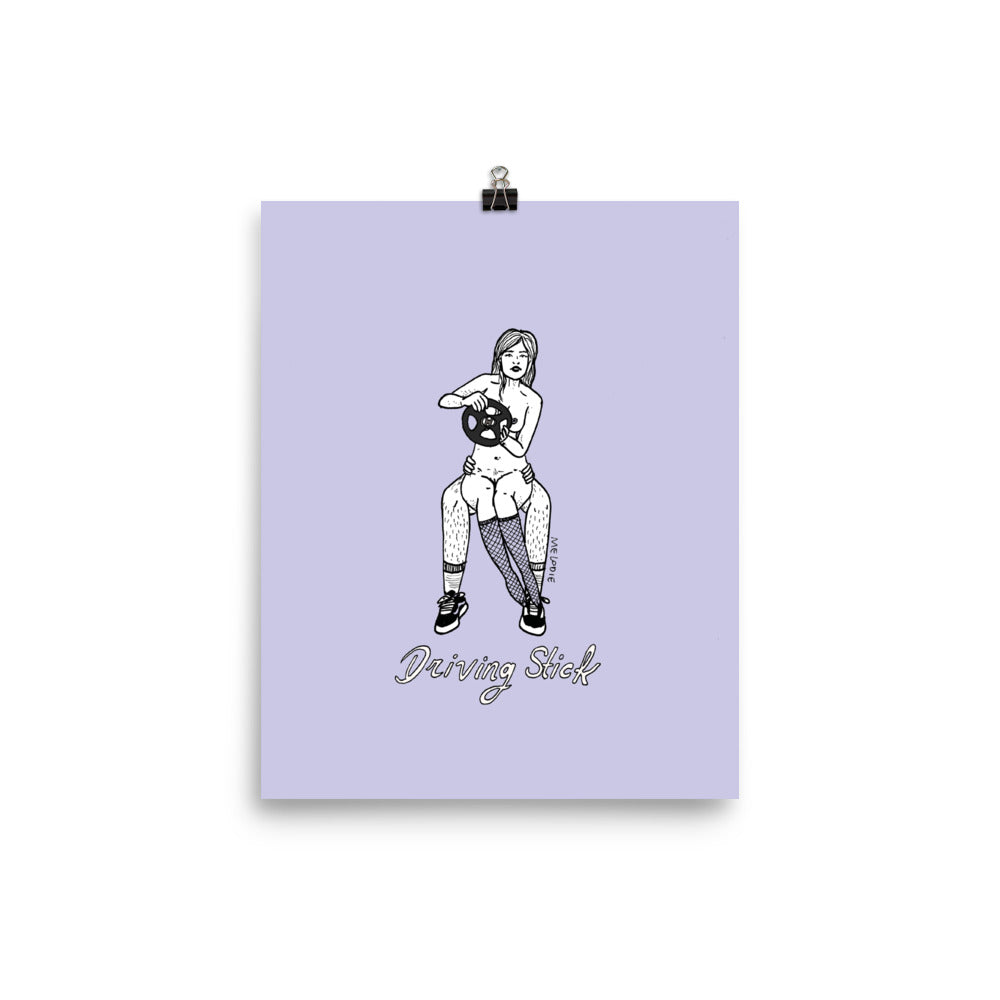 " Driving Stick " Print / Poster