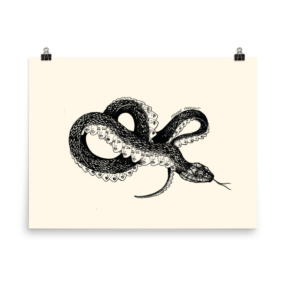 " Inverted Medusa " Print Poster