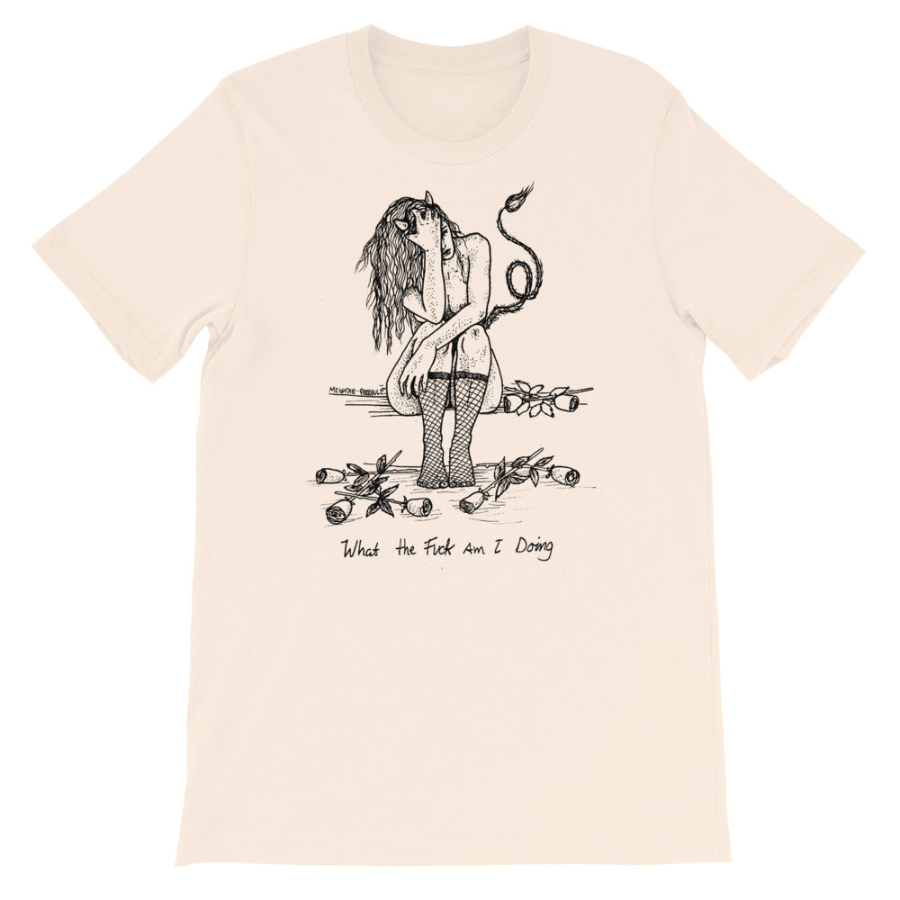 " WTF Am I Doing ? " Short-Sleeve Unisex T-Shirt