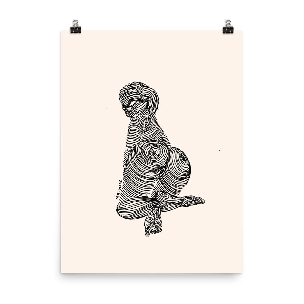 " 7 Deadly Sins + 2 " Black Ink Print / Poster