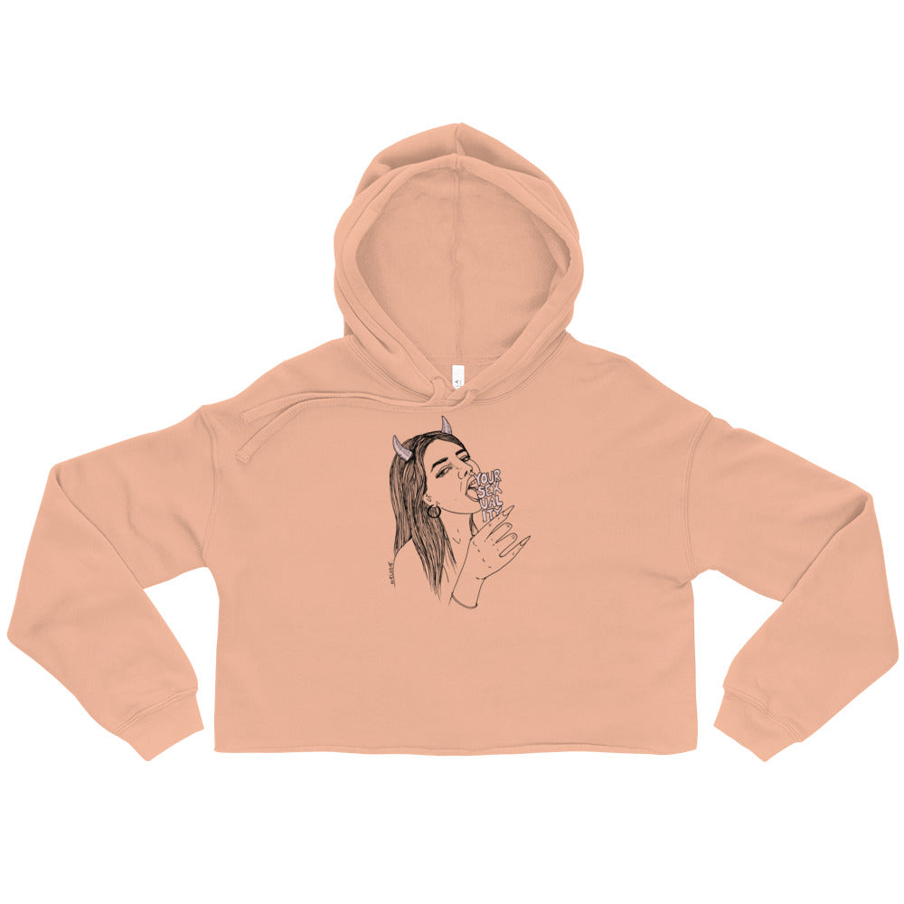 " Embrace Your Sexuality " Crop Hoodie
