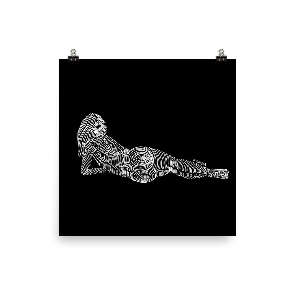 " 3/7 Deadly sins " White Ink, Print/Poster