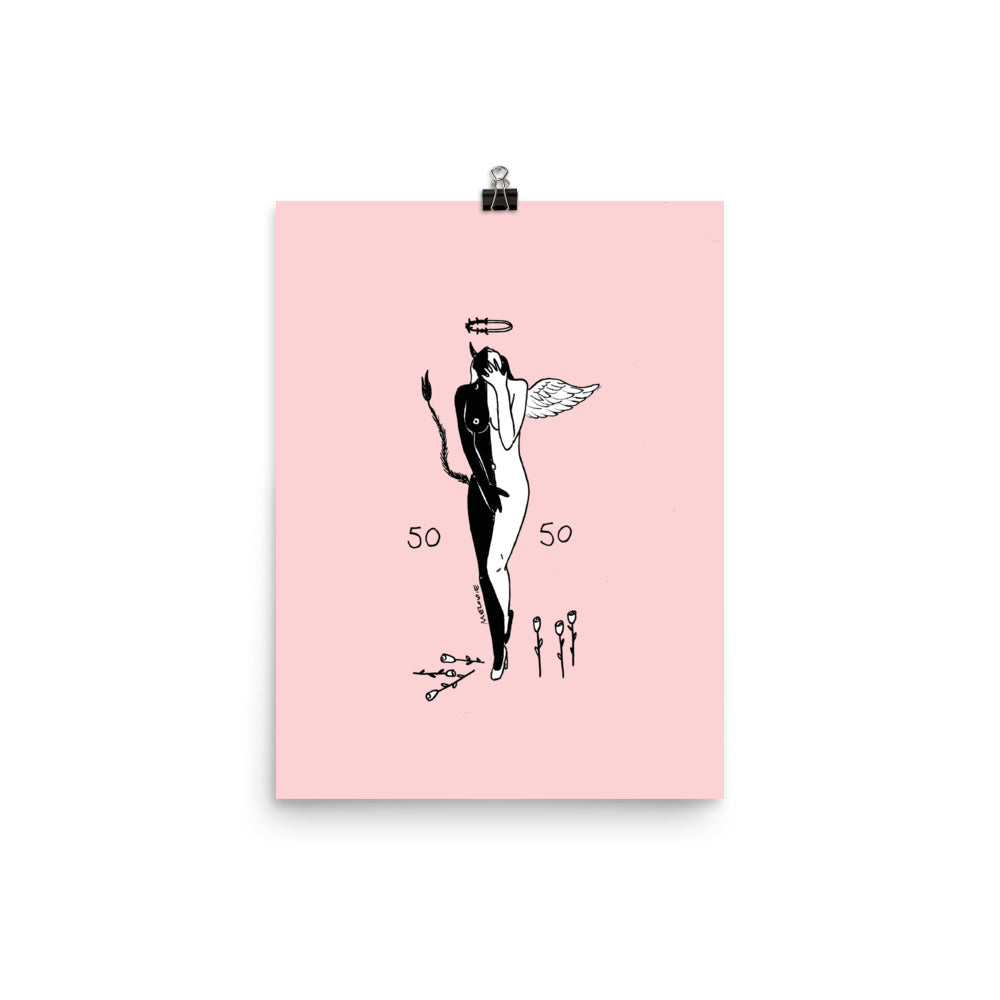 " 50/50, Angel/Demon " Print / Poster