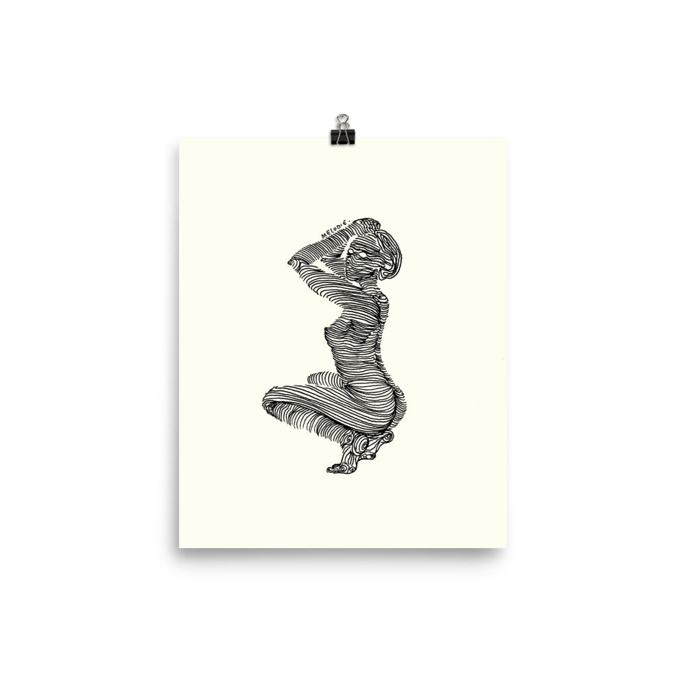 " 7/7 Deadly sins " Black Ink, Print/Poster