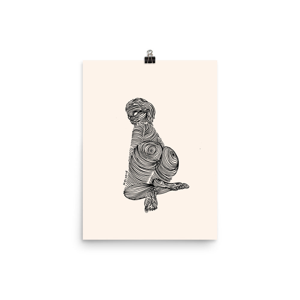" 7 Deadly Sins + 2 " Black Ink Print / Poster