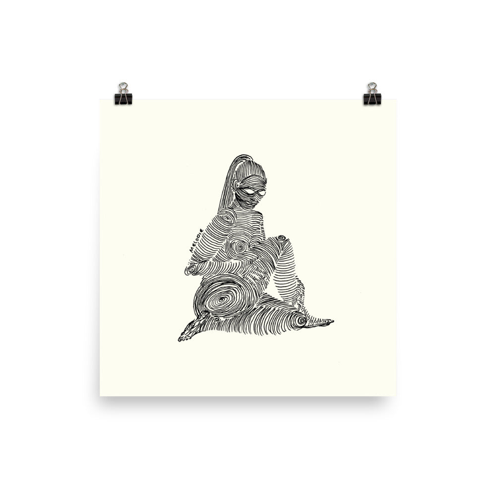 " 2/7 Deadly sins " Black Ink, Print/Poster