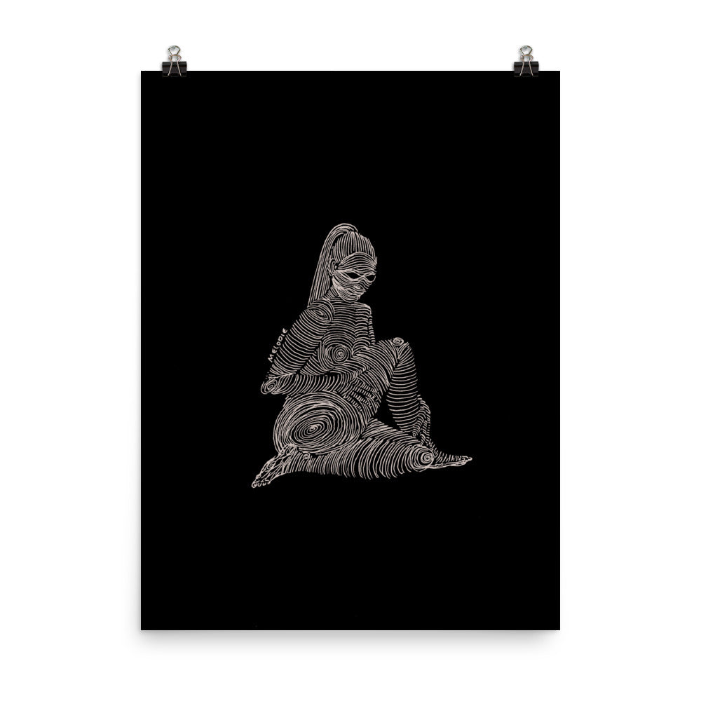" 2/7 Deadly sins " White Ink Print/Poster