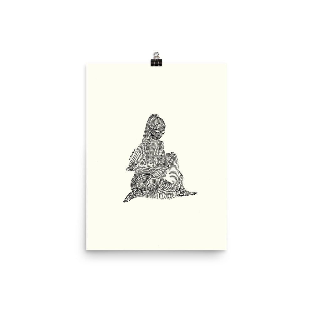 " 2/7 Deadly sins " Black Ink, Print/Poster