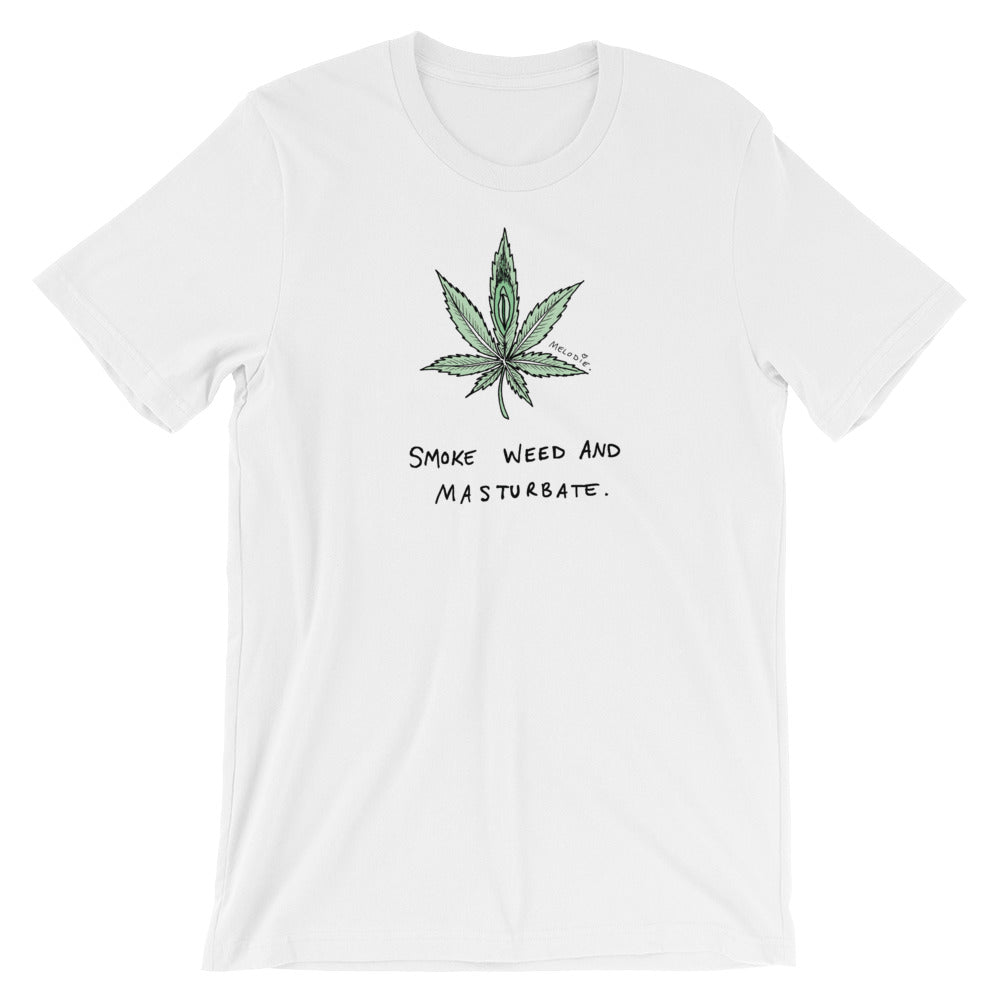 " Smoke Weed And Masturbate " Short-Sleeve Unisex T-Shirt