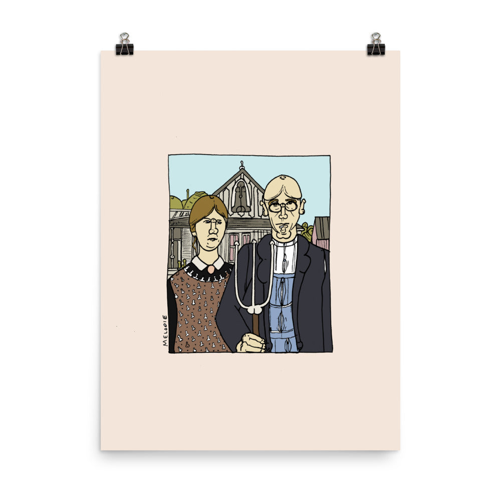 " Grant Wood " Poster