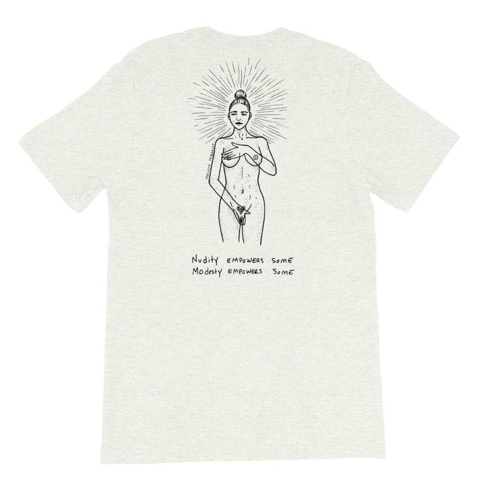 " Our World x Empowers " Front and Back Print Short-Sleeve Unisex T-Shirt