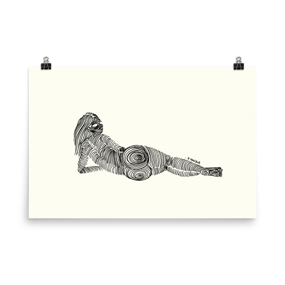 " 3/7 Deadly sins " Black Ink Print/Poster