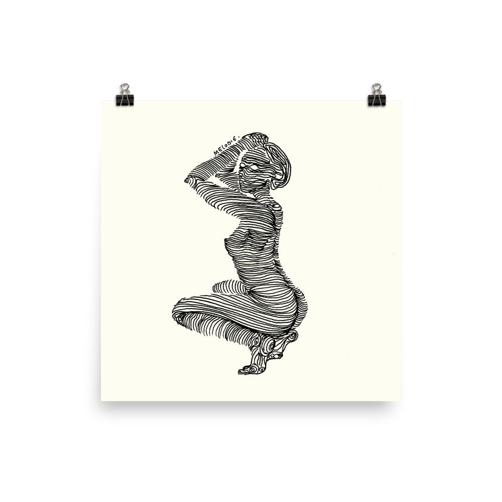 " 7/7 Deadly sins " Black Ink, Print/Poster