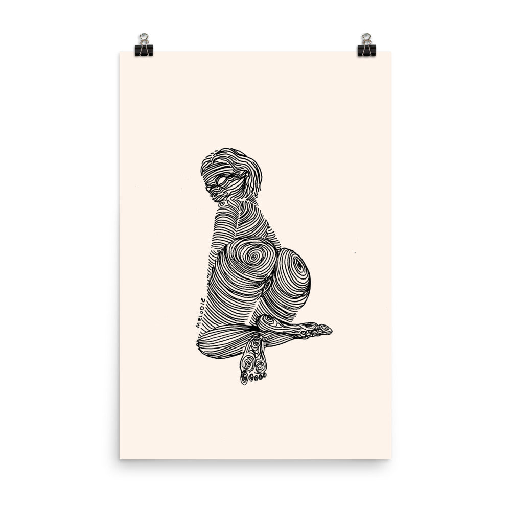 " 7 Deadly Sins + 2 " Black Ink Print / Poster