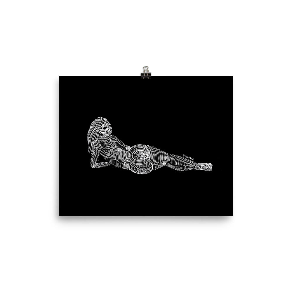 " 3/7 Deadly sins " White Ink, Print/Poster