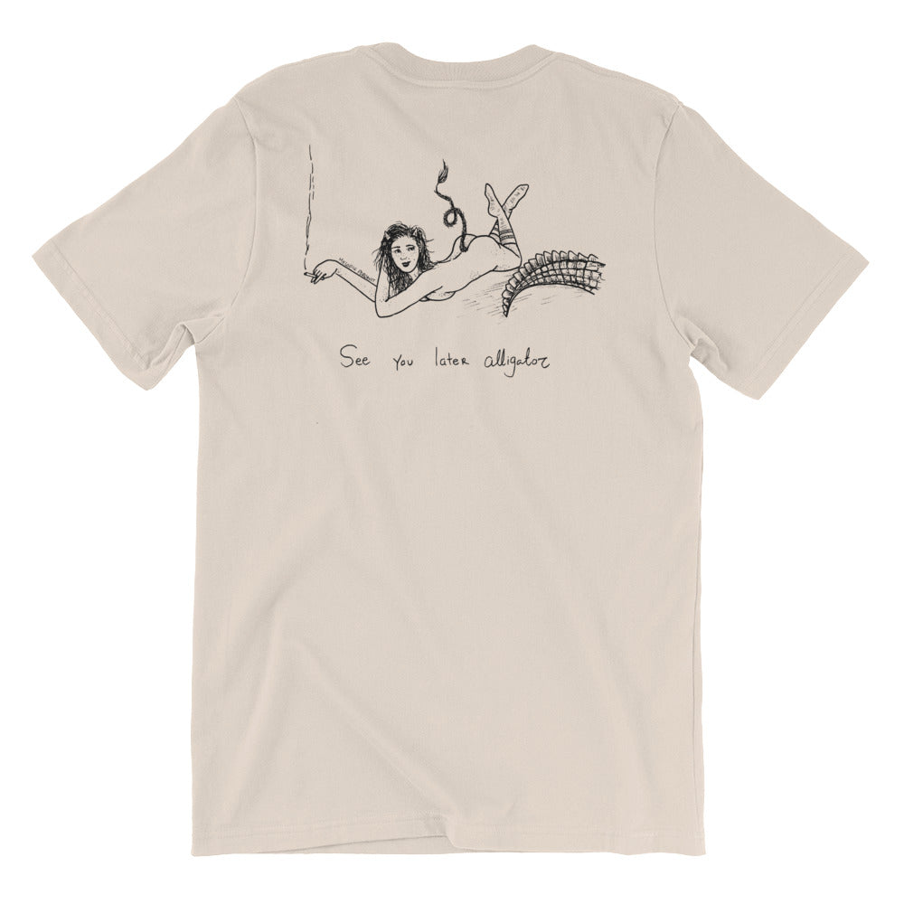 " It's Been A While Croc X See you later " Front and Back Print Short-Sleeve Unisex T-Shirt