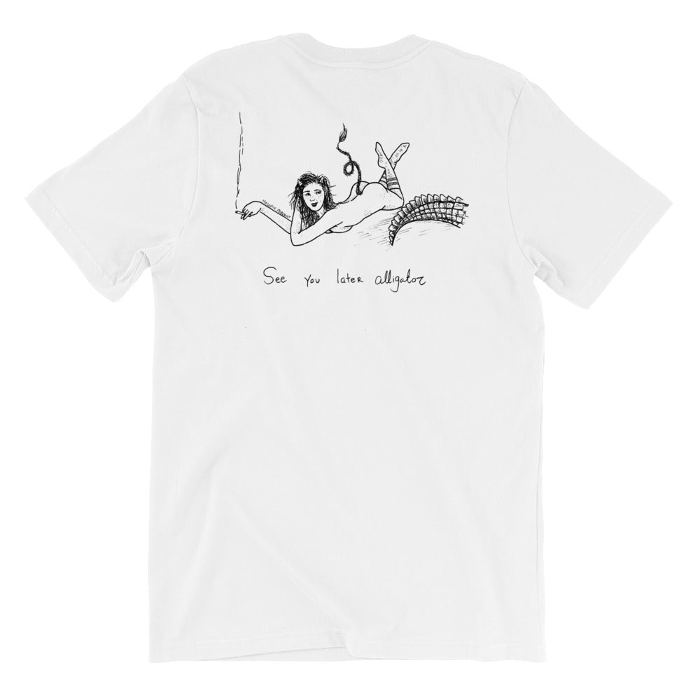 " It's Been A While Croc X See you later " Front and Back Print Short-Sleeve Unisex T-Shirt