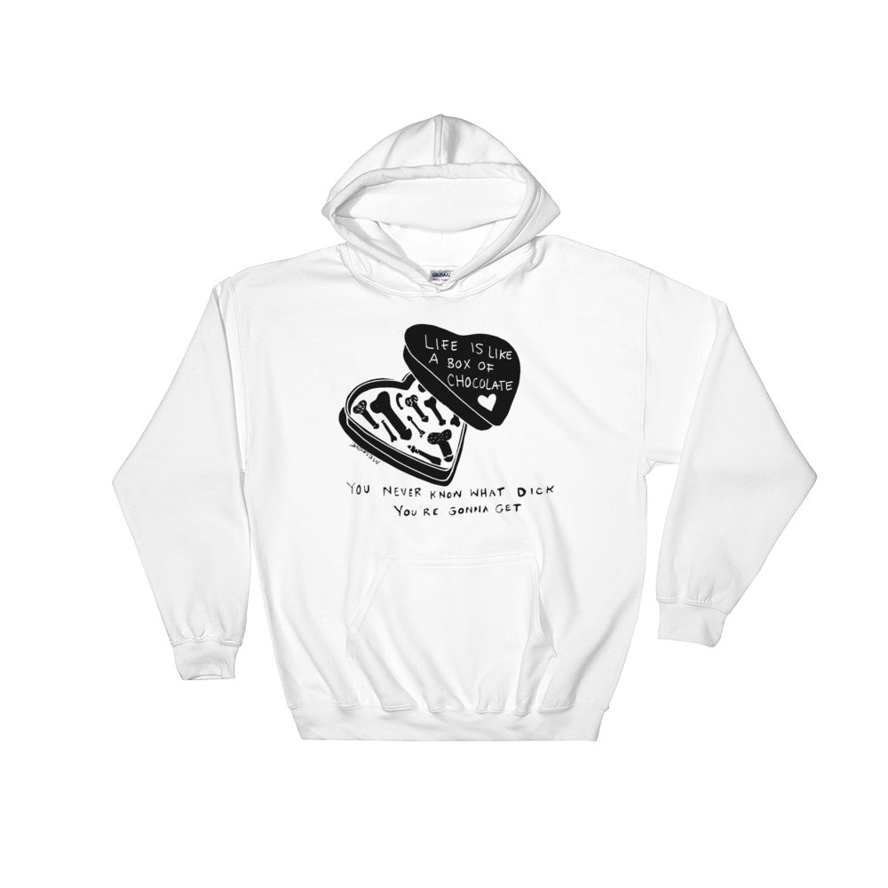 " Life Is Like A Box Of Chocolate " Hooded Sweatshirt