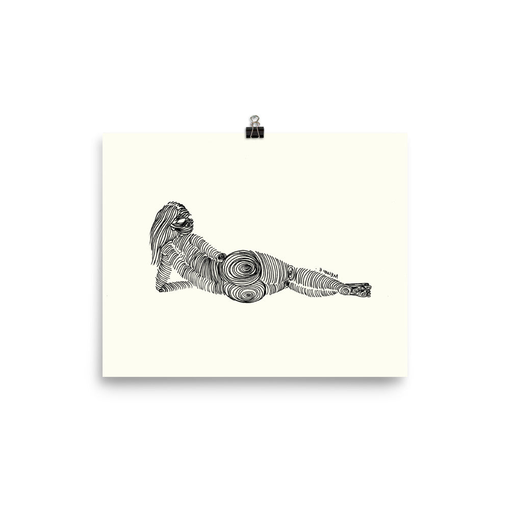 " 3/7 Deadly sins " Black Ink Print/Poster
