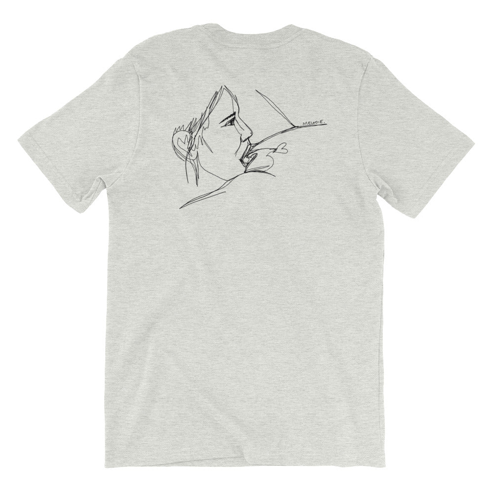 " Happy Meal " Front And Back Print. Unisex Short Sleeve Jersey T-Shirt with Tear Away Label