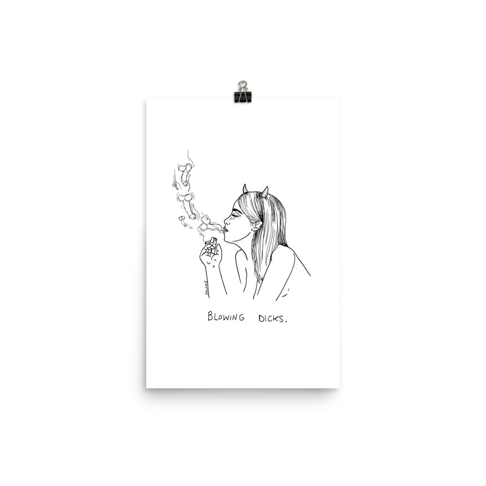 " Blowing Dicks " Print / Poster