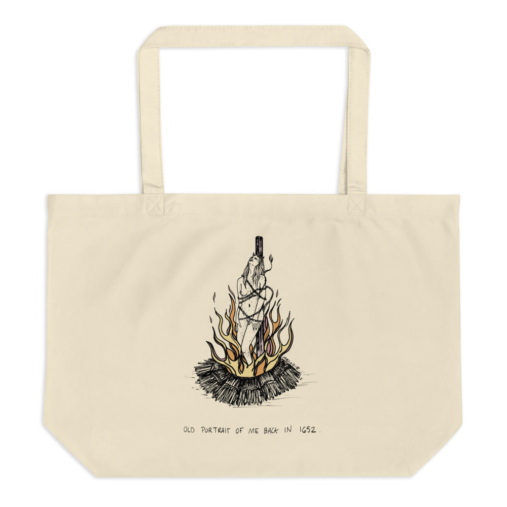 " #TBT " Large organic tote bag