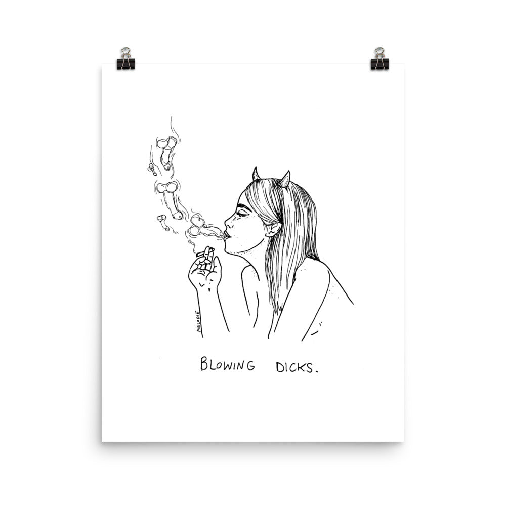 " Blowing Dicks " Print / Poster