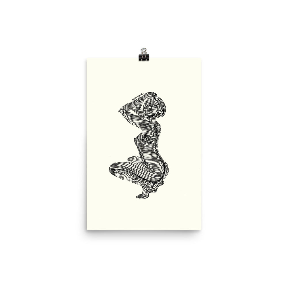 " 7/7 Deadly sins " Black Ink, Print/Poster