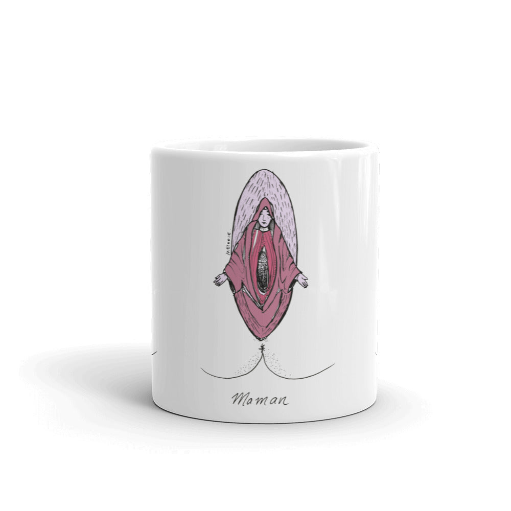 " Ave Vagina " White Glossy Mug
