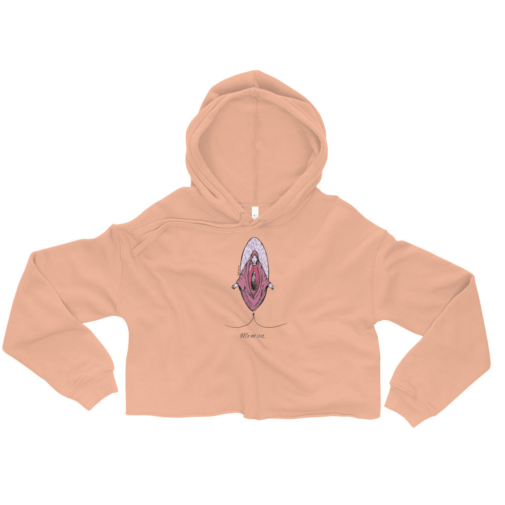 " Ave Vagina " Fleece Crop Hoodie
