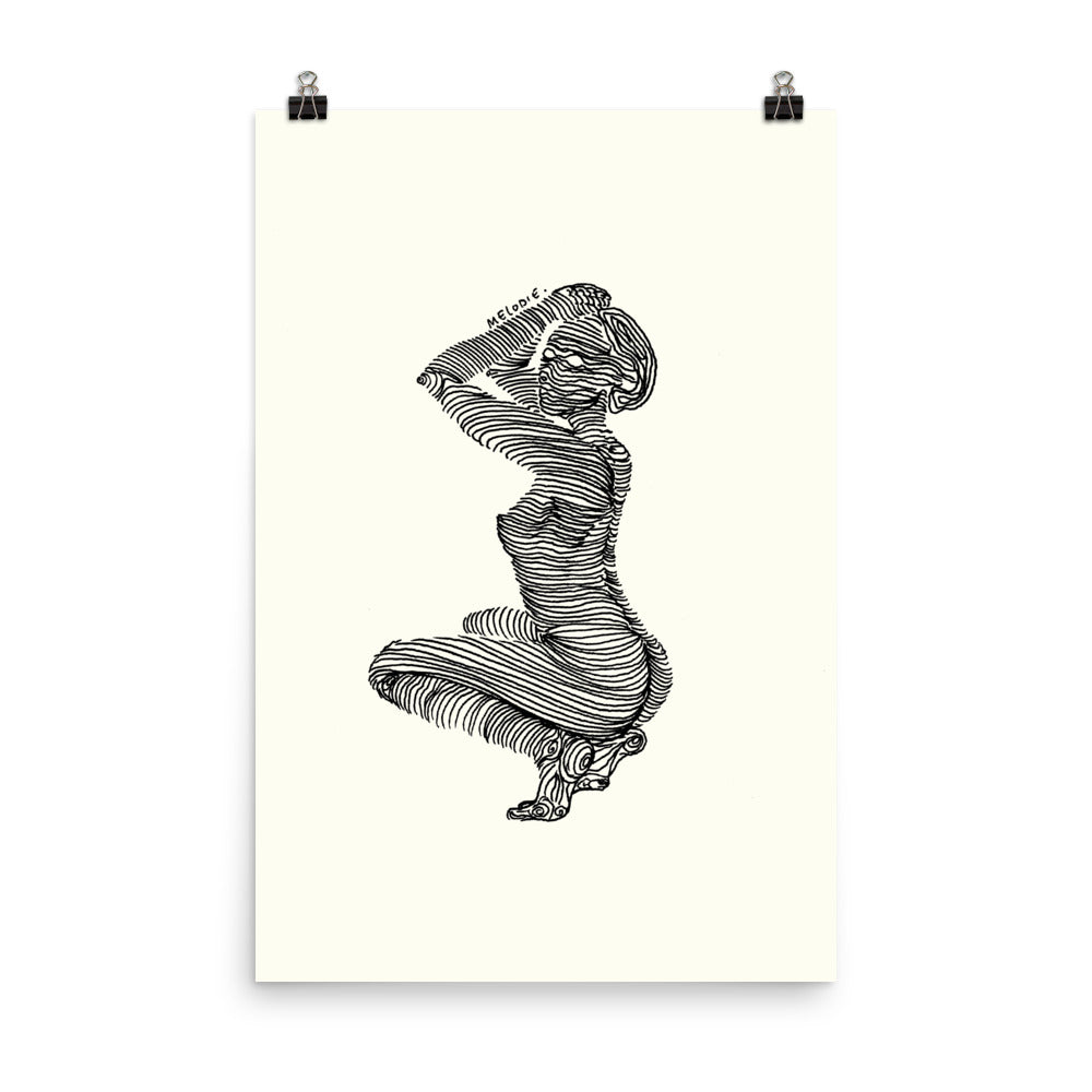 " 7/7 Deadly sins " Black Ink, Print/Poster