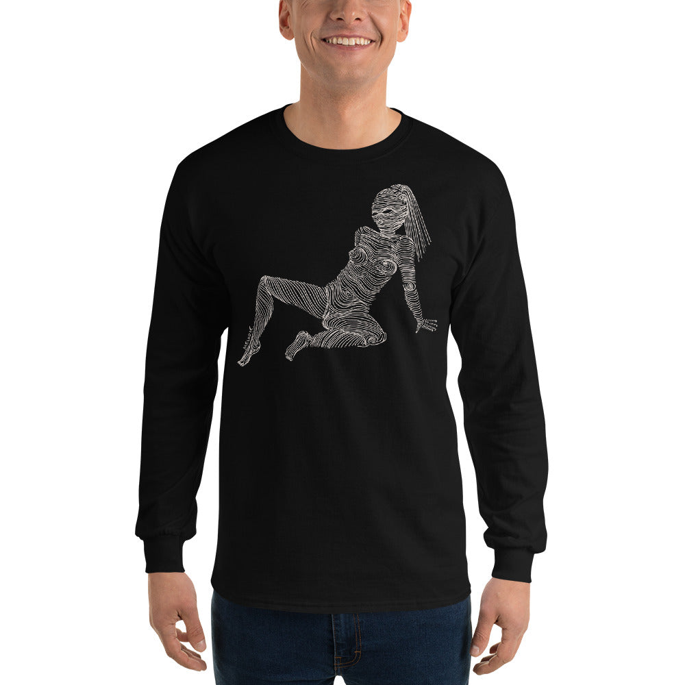 " 6/7 Deadly sins " Front and back Print Dark Men’s Long Sleeve Shirt